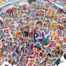 兒童貼紙本 汪汪隊貼紙書3到6歲全套兒童專注力益智卡通貼畫書幼兒早教貼貼畫, 汪汪隊泡泡貼隨機一張