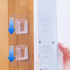 [팝잇미디어]부착식 멀티탭 고정 걸이 홀더