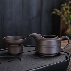 茶濾功夫創意茶漏斗托紫砂茶具陶瓷倒茶網過濾器配件濾器茶隔茶漏, 古鼎海250ml+常規套組, 1個
