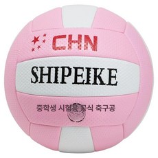 중학생 배구공 PU배구 비치발리볼 닷지볼 5호 배구 초보자, 1개, 골프 패턴 국기 핑크 화이트