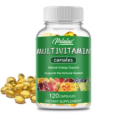 Pslalae 綜合維他命膠囊 能量支持 支持免疫系統 120顆, 60組