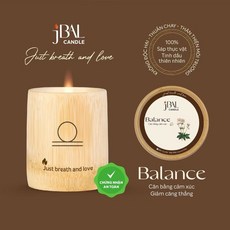 jBAL CANDLE 擴香竹罐香氛蠟燭, 1個, 1.Balance平衡