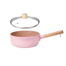 Fveja'Siv 가정용 스노우 편수냄비, 20cm, 핑크
