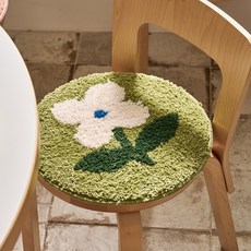 모던하우스 L 터프팅 미니러그 겸 방석 그린