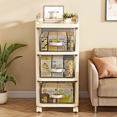 附輪收納箱 108cm高, 推車置物架-三層, 1件