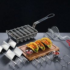 커니 타코틀 튀김망 튀김 도구 몰드메이커 U자 V자 또띠아 토르티아 튀김틀 업소용 바스켓