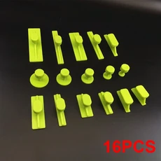16개 무도색 차체 덴트 금속 수리 호환 해머와 슬라이드 탭 자동차 풀링 T 도구 제거 표면, 01 16PCS