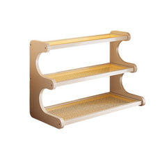 컵 홀더 데스크탑 컵 홀더 랙 식탁 수조 커피 컵 다층 디스플레이 랙, 1개, 화이트