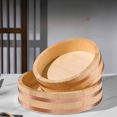 스시 샤리 식힘통 일식집 도시락 보온통 나무 그릇 샤리통 27 8cm 나무그릇 특가스몰, 36 10cm 쌀 2근 무침 가능