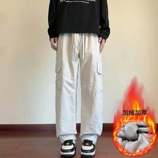 工裝褲男防寒內刷毛防風衝鋒褲登山褲保暖褲工裝長褲寬褲運動褲直筒褲工作褲休閒褲運動長褲彈力機能多口袋透氣大尺碼抓絨耐磨抗皺褲子下著