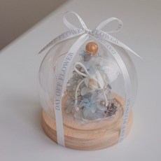 DAY OFF愉快假期 聖誕小樹夜燈 小夜燈 聖誕節交換禮物 拍照小物 玻璃擺件 居家裝飾 韓系 繡球花 ins小物, 1個