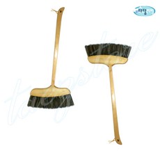 돈모방비 대롱빗자루 마당비 사무실청소 긴자루비, 1개