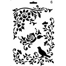 型染版(Stencil) - 蝶古巴特diy-簍空模板-塗鴉模版-繪畫模版，輕鬆打造獨特藝術品, 1個, B50-0026