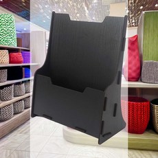 조립식 전단지 꽂이 A4 게시물 신문가판대 잡지 매장전시 사진 팜플렛, 갈색