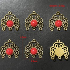 드림캐처 액세서리 스타일 시리즈 파란색 DIY 멀티 커넥터 빨간색과, 07 gold, China Mainland