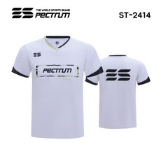 스펙트럼 아울렛 ST-2414 WH 화이트 반팔티 게임웨어 배드민턴 탁구 스쿼시 스포츠의류