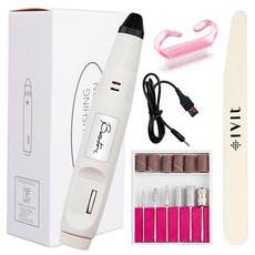 IVIt 美甲磨甲機+指甲銼刀+清潔專用刷組, 1套