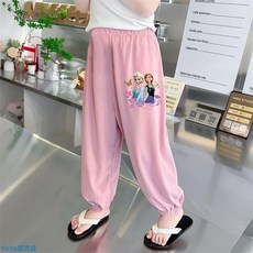 女童防蚊褲 庫洛米夏季薄款冰絲褲 兒童休閒卡通長褲 女寶涼褲燈籠褲