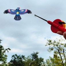 추석 연날리기 세트 35cm 야외 독수리 연 2단 낚시연, 02)낚시연세트35cm(나비), 1개