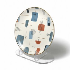 접시 거치대 꽂이 진열대 받침대 아크릴 투명, 투명(소), 1개