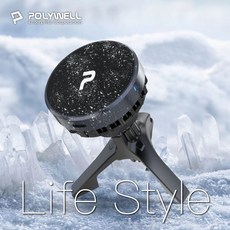POLYWELL 寶利威爾 Magsafe Qi2 15W 車充 無線 支架 致冷散熱 半導體 iPhone 16 15, MageSafe車用磁吸充電支架