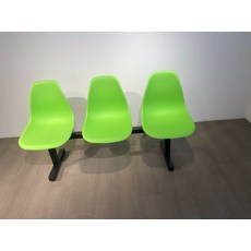 77ang 병원용쇼파 소파 병원가구 병원대기실의자 로비, 1개, 3인용 무광 에메랄드그린