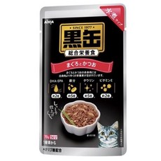 AIXIA 愛喜雅 黑缶嚴選貓主食餐包，多種口味組合，24入裝，70g, 1箱, 24包禮盒, 70g, 雞肉+鮪魚