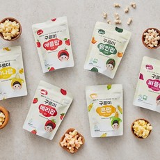 구르미팝 야채 스위트 퍼프 아기과자 6가지맛 부드러운 아이간식, B. 구르미 퍼플팝 자색고구마 1봉, 1