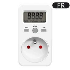 KWE-PMB03 디지털 에너지 미터 – AC 230V 16A 전력 소비 모니터 전압 및 전기 분석 기능이 있는 전력계 소, 03 FR PLUG, 1개