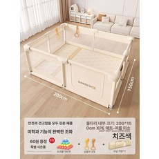 투앤코 휴대용베이비룸 펜스 아기안전펜스 접이식, 1개, Summer 150x200+두께 A