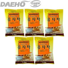 대호 프리미엄 유자차 1kg x 5개 / 자판기용 분말유자차, 1개입