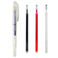 아이롱펜 세트 열펜 다리미펜, 1개, 펜1개(블루)+리필3개(화이트/레드/블랙)