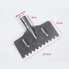 야외 정원 삽 청소용 강철 평면 얼음삽 식재 제초 다기능 농기구, 1개