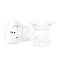 Momcozy M9/M6/M5/S12Pro/S9Pro Medela Spectra Elvie TSRETE Bellaby Lansinoh 24mm 유축기와 호환되는 20, 2pcs Flange Insert-17mm