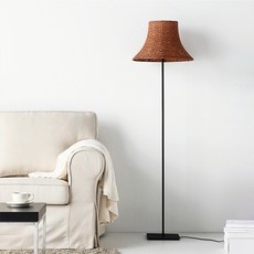 RATTAN 장스탠드 E26 KS1953F 라탄 6353.7993 + E26 LED 스마트전구 9W 컬러 세트