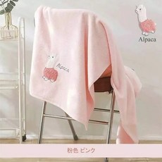 Alpaca 無撚紗浴巾, 1個, 【浴巾 70*140cm】粉色