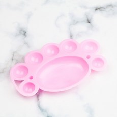 곰발바닥 팔레트 물감 파레트 네일아트 포크아트 팔레트 수채화 (색상 랜덤 발송), 1개