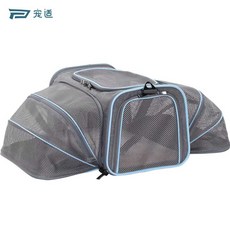 강아지 기내용 가방 비행기 반려견 이동장 캐리어, 1개, 그레이(더블 아웃리치)-S