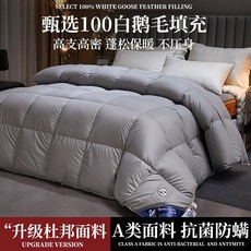 구스다운 호텔이불 구스다운호텔 이불 한파 겨울용침구이불 두꺼운따뜻한겨울 흰색거위 아래 호텔, D. 그레이 듀폰 항균(A타입)