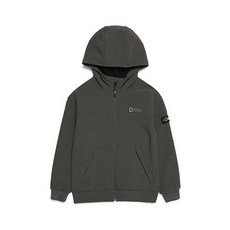 내셔널지오그래픽 키즈 N214KFT230 우븐 본딩 트레이닝 풀집업 G KHAKI 318368
