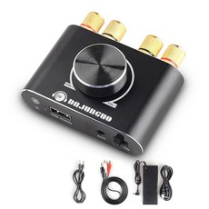 X100H 오디오 2 0 채널 100W TPA3116D2 전원 BLUETOOTH5 1/USB/3 5MM AUX 옥스 입력 지원, [ 574639 ] X100H 오디오 앰프 2.0 채널