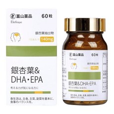 토야마약품 은행잎 DHA EPA 60정 맛있는 은행 징코 빌로바 오메가 쓰리 일본