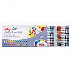 PENTEL 飛龍 積層軟管水彩 水彩/軟管水彩 好好逛文具小舖, 24色WFRS-24T