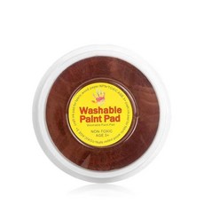 臺灣出貨-可開發票兒童手指畵印泥印臺幼兒園繪畵塗鴉手掌印泥畵顔料可水洗手掌印盤 POXR, 1個, 小號咖啡