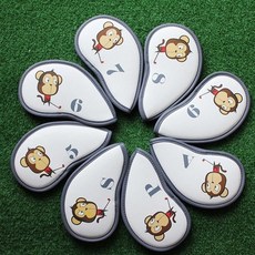 골프 십이지신 12신아이언커버(8EA) 아이언커버 골프커버 헤드커버 골프용품, 뱀