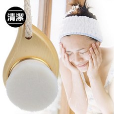 洗臉神器木柄洗面刷，柔軟刷毛深層清潔毛孔，溫和去除污垢，改善毛孔粗大，日韓爆款潔面刷, 2個, 潔面刷