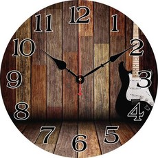 레트로 태양과 달 벽시계 주방 장식 벽 예술 침묵 비 Ticking 대형 라운드 벽시계 거실 침실 사무실, 02 8inch(20CM), 1개