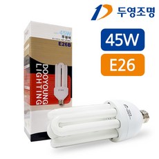 두영조명(주) EL 45W, 전구색, 1개