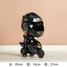 現代風網紅鑰匙收納摩托車模型擺件 玄關鞋櫃收納盒 喬遷禮物桌麵裝飾品, 炫酷黑, 1個