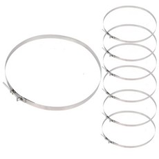 JG닥트몰 (정품) 국산 후크식 SUS 철밴드 배관 밴드 PVC밴드 덕트 밴드 150A, 6개